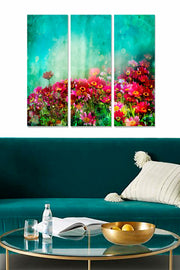 Tríptico Decorativo em MDF Multicolor – 3 Peças (20x50 cm cada), Total 70x50 cm, Espessura 3 mm [MDF2444495]