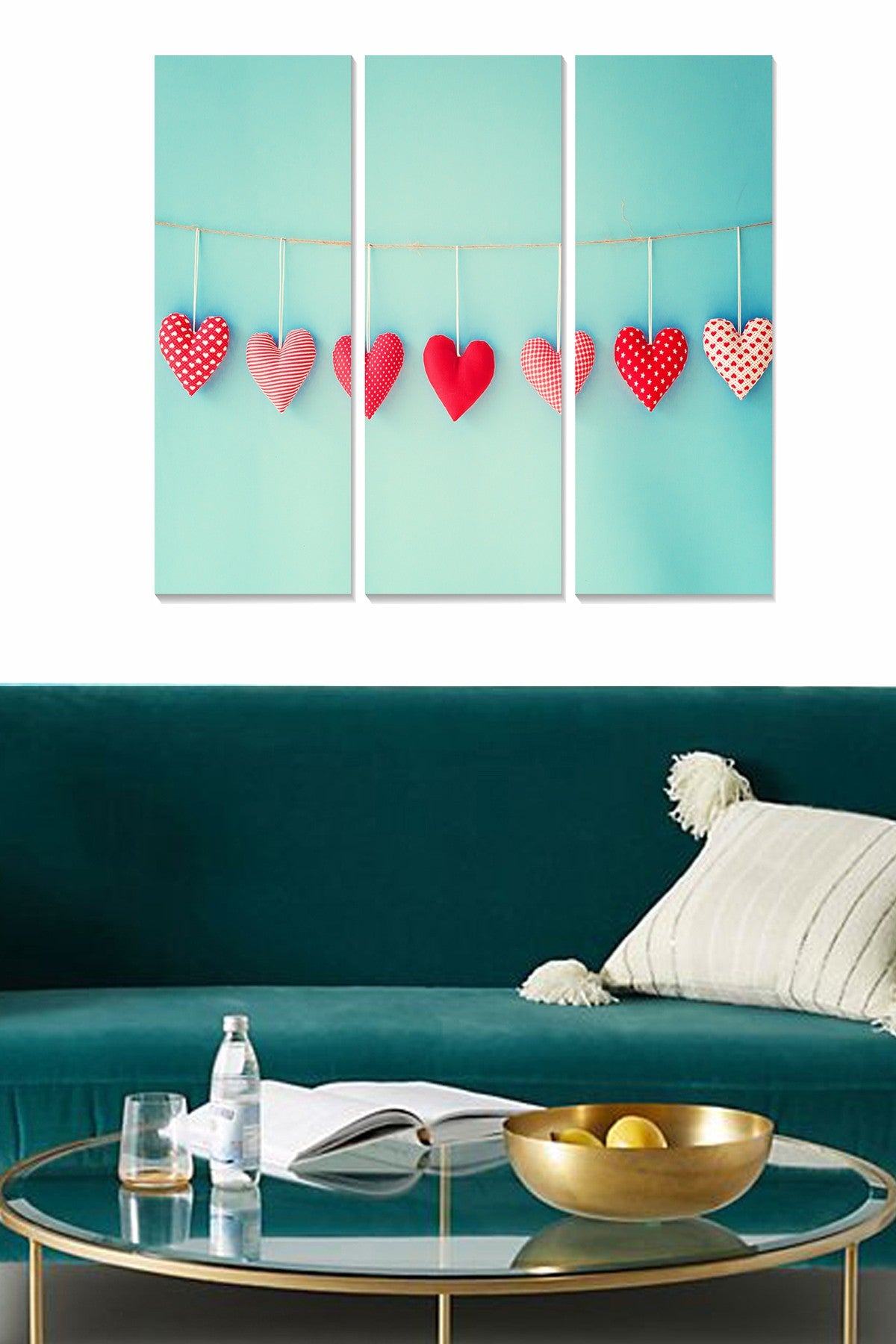 Quadro Decorativo em MDF Multicolor (Conjunto de 3 Peças) 70x50 cm – MDF244651840