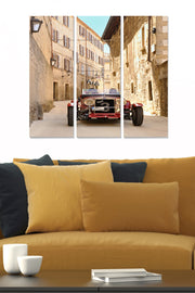 Conjunto de Quadros Decorativos em MDF Multicolor (3 Peças) 70x50 cm – Espessura 3 mm