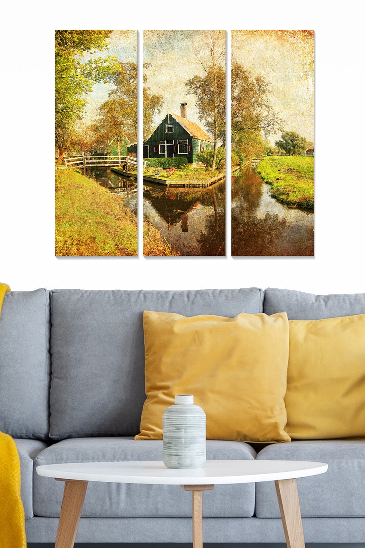 Conjunto de Quadros Decorativos em MDF (3 Peças), Multicolor, 70 x 50 cm (20 x 50 cm cada)