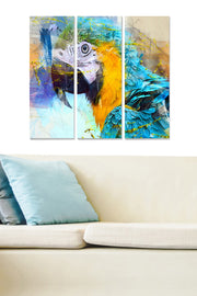 Conjunto de Quadros Decorativos em MDF (3 peças) Multicolor — 70 x 50 cm, 3 mm de espessura