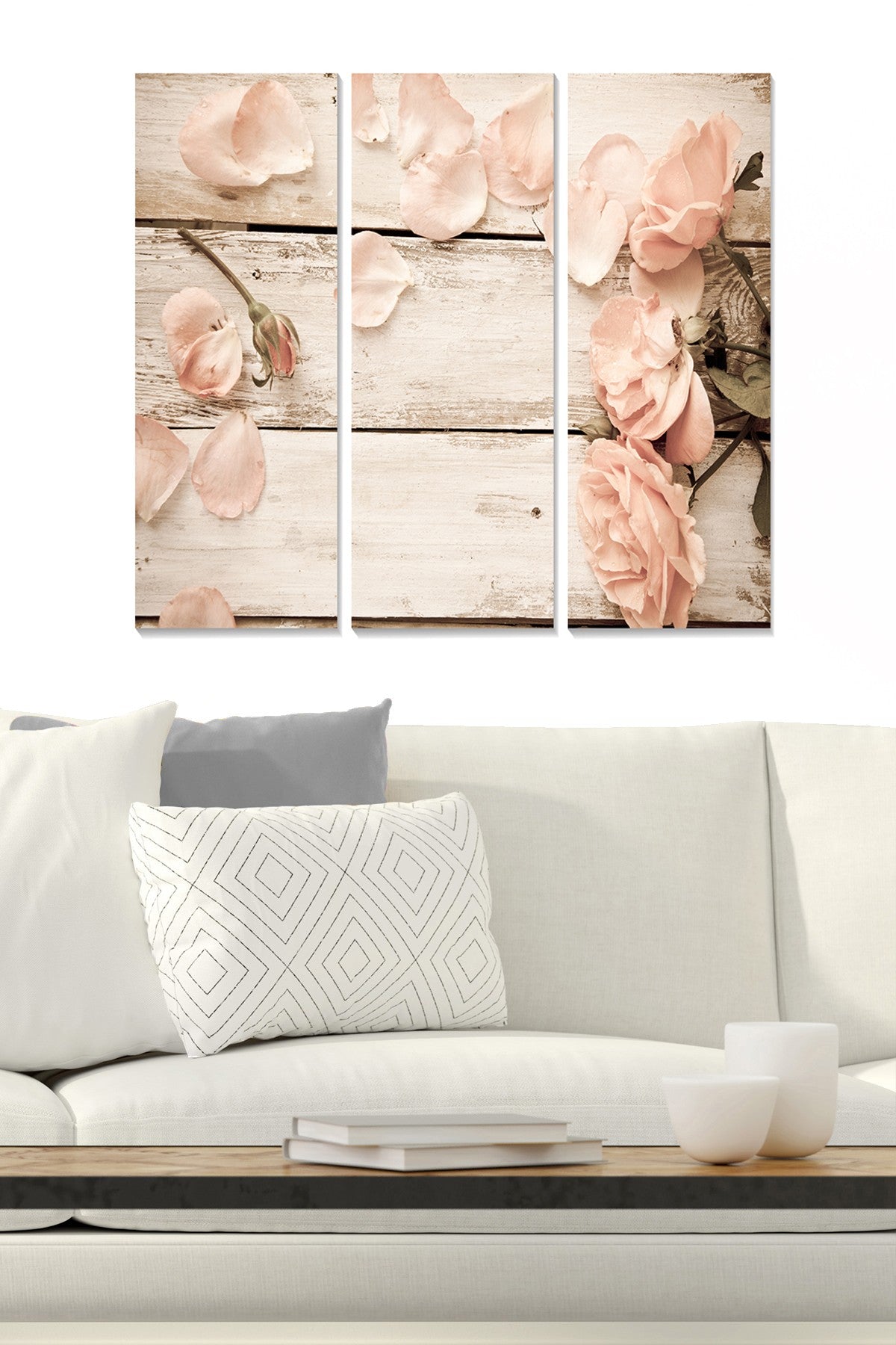 Quadros Decorativos em MDF Multicolor (Conjunto 3 Peças) – 70 x 50 cm – 3 mm