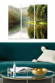 Quadro Decorativo em MDF Multicolor (Conjunto de 3 Peças) – 70 x 50 cm Total, MDF 3 mm