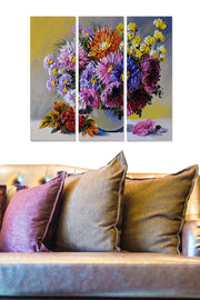 Quadro Decorativo em MDF Multicolor (Conjunto 3 Peças) – 70 x 50 cm, 3 mm