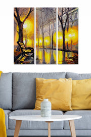 Quadro Decorativo em MDF – Conjunto de 3 Peças, Multicolor, 70 x 50 cm