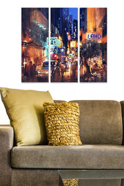 Quadro Decorativo em MDF Multicolor – Conjunto 3 Peças, 70x50 cm (cada 20x50 cm), 100% MDF 3 mm