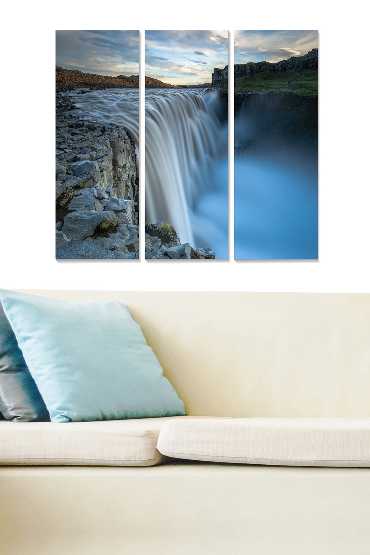 Conjunto de Quadros Decorativos em MDF Multicolorido (3 Peças) – 20x50 cm cada, Total 70x50 cm, Espessura 3 mm