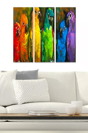 Quadro Decorativo em MDF – Conjunto 3 Peças, Multicor, 70x50 cm (3x20x50 cm), 3 mm