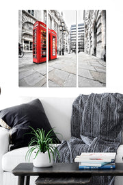 Quadro Decorativo em MDF Multicolor (3 Peças) – 20x50 cm cada, Total 70x50 cm, MDF 3 mm