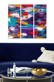 Quadro Decorativo em MDF Multicolor (Conjunto de 3) 70x50 cm – Espessura 3 mm | MDF24944263