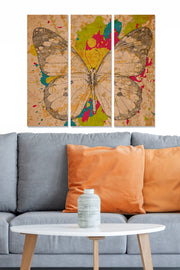 Quadro Decorativo em MDF Multicolor (Conjunto de 3 Peças) 70x50 cm, Espessura 3 mm | MDF2495435