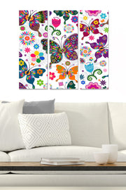 Quadro Decorativo em MDF Multicor – Conjunto de 3 Peças (20 x 50 cm cada), Tamanho Total 70 x 50 cm, Espessura 3 mm