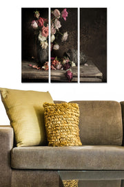 Quadro Decorativo em MDF Multicolor – Conjunto 3 Peças (70x50 cm total, 3x 20x50 cm) – Espessura 3 mm