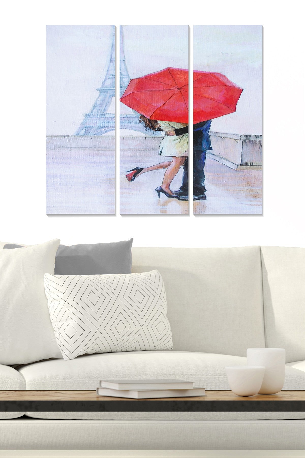 Quadro Decorativo em MDF Multicolor (Conjunto de 3 Peças) 70 x 50 cm, Espessura 3 mm