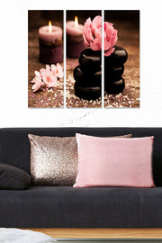 Quadro Decorativo em MDF (3 Peças) Multicolor, 20x50 cm cada, Total 70x50 cm, Espessura 3 mm