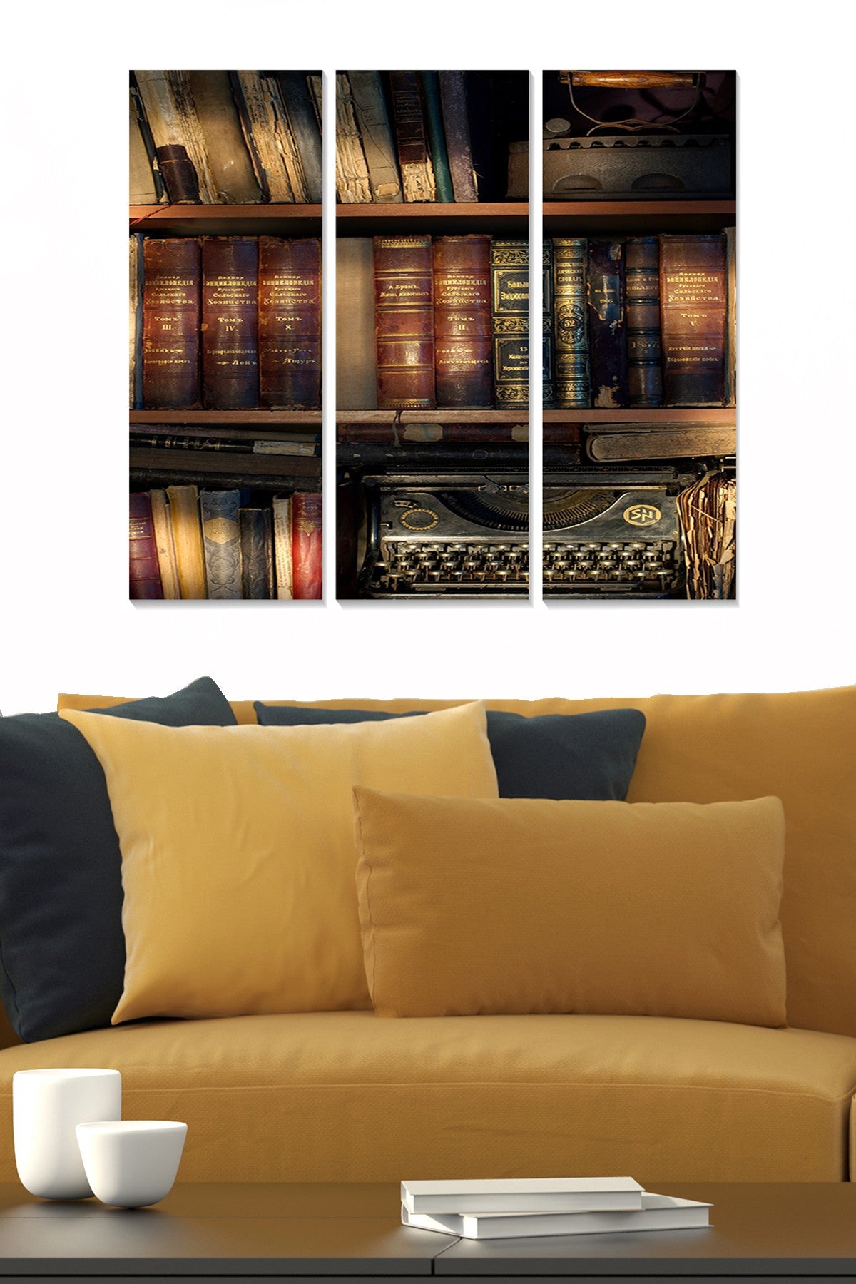 Quadro Decorativo em MDF (3 Peças), Multicolor, 20x50 cm cada, Total 70x50 cm, Espessura 3 mm