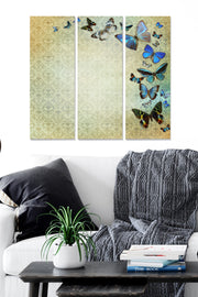 Tríptico Decorativo em MDF Multicolor — 3 Peças (20x50 cm cada), 3 mm de espessura, Tamanho Total 70x50 cm