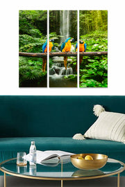 Tríptico Decorativo em MDF Multicolor — 3 Peças, 70 x 50 cm (20 x 50 cm cada), espessura 3 mm