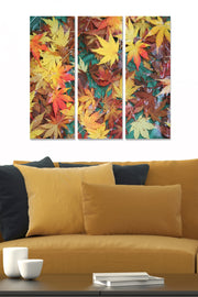 Tríptico Decorativo em MDF Multicolor — 3 Peças, 20x50 cm cada (Total 70x50 cm), Espessura 3 mm