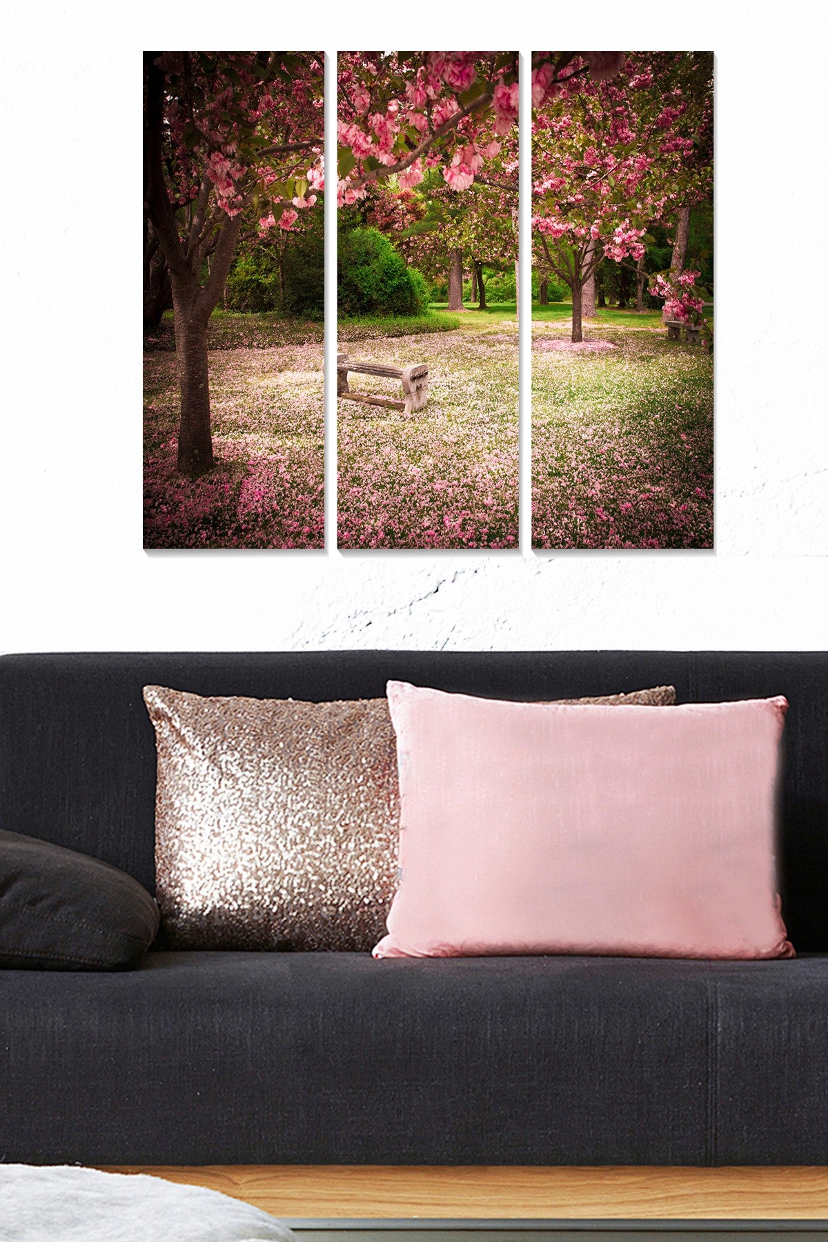 Tríptico Decorativo em MDF Multicolor – 3 Peças 20x50 cm (Total 70x50 cm), 3 mm