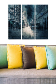 Quadro Decorativo em MDF Multicolorido (3 Peças) – Total 70x50 cm, Espessura 3 mm