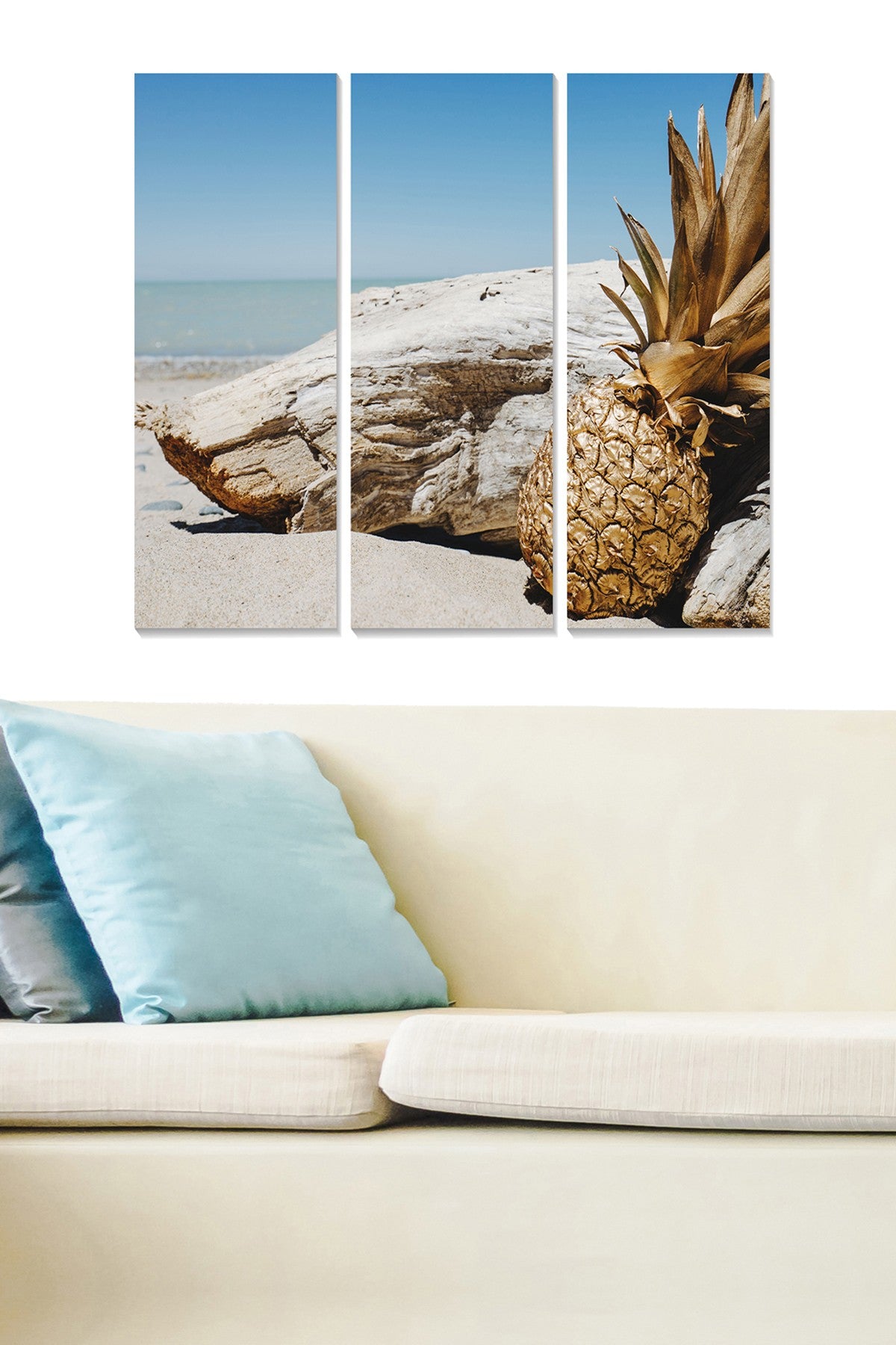 Tríptico Decorativo em MDF Multicolor – 3 Peças (20x50 cm cada), Total 70x50 cm, Espessura 3 mm