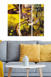 Quadro Decorativo em MDF Multicolor (3 Peças) 70x50 cm – Espessura 3 mm