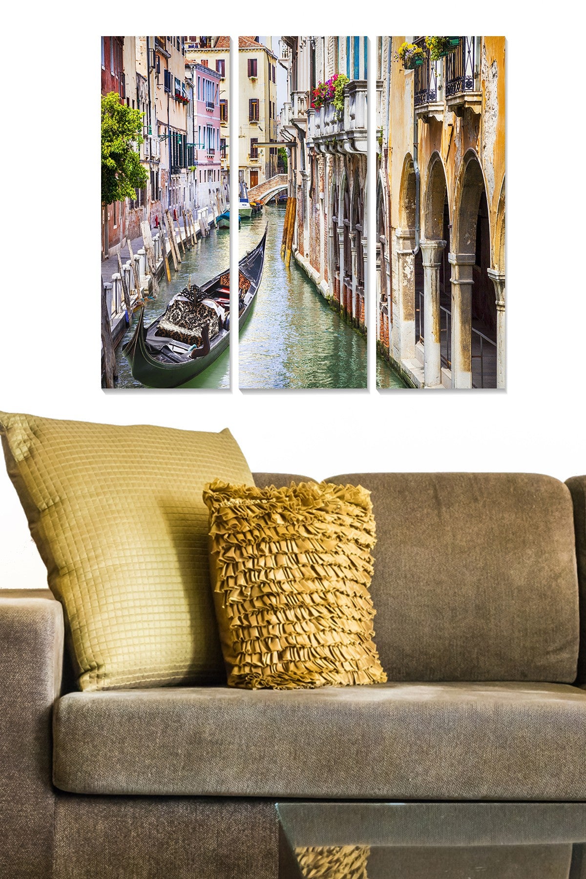 Quadro Decorativo em MDF (3 Peças) Multicolor — 20 x 50 cm cada, total 70 x 50 cm (Espessura 3 mm)