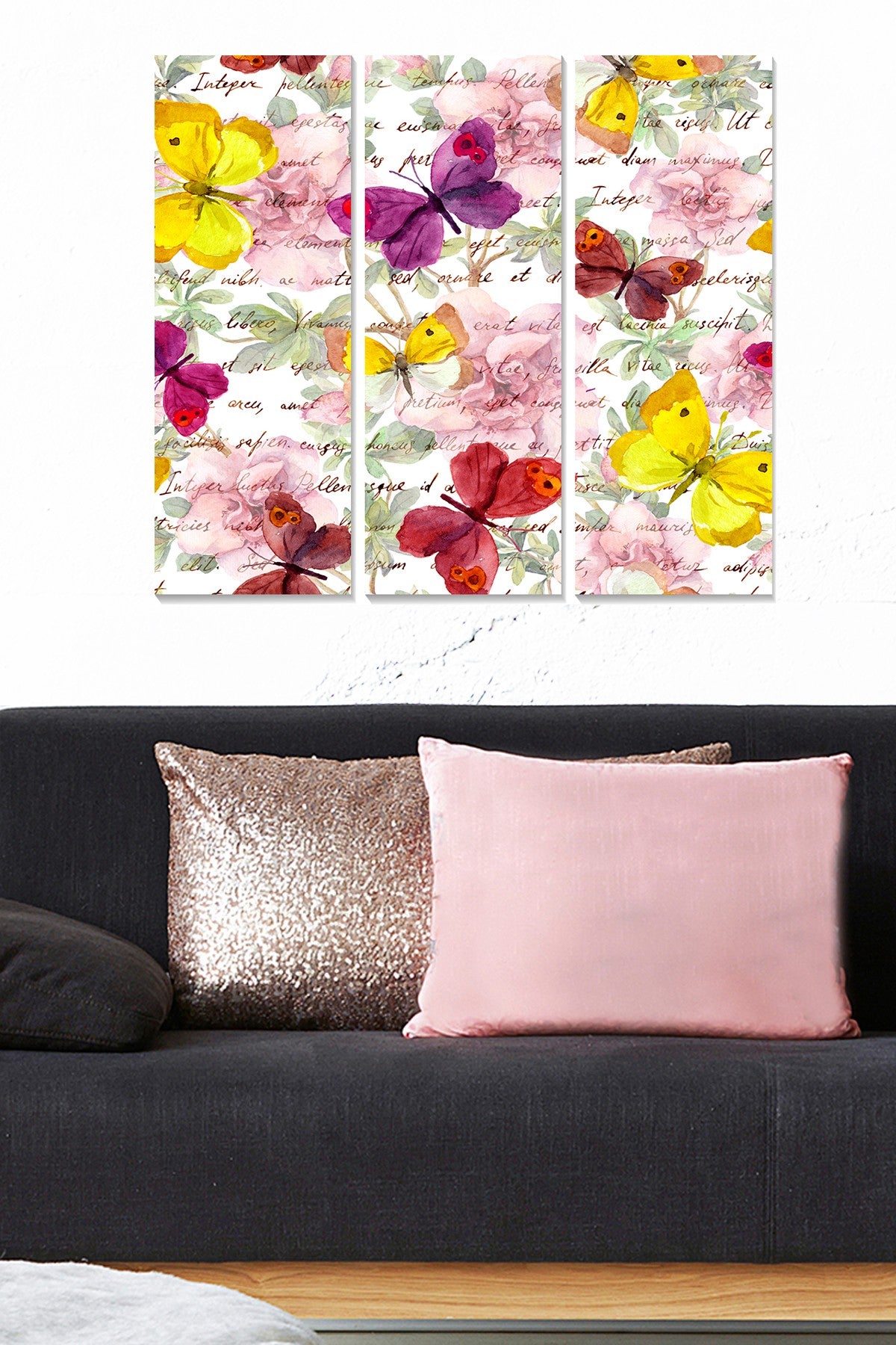 Conjunto de Quadros Decorativos em MDF Multicolor (3 Peças) – 70x50 cm, 3 mm