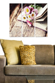 Quadro Decorativo Multicolor em MDF 100% (3 Peças) – 20x50 cm cada | Total 70x50 cm | Espessura 3 mm