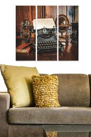 Conjunto de Quadros Decorativos em MDF (3 Peças) Multicolor – Total 70x50 cm (3x 20x50 cm), Espessura 3 mm