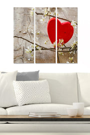 Tríptico Decorativo em MDF Multicolor — 3 Peças (20x50 cm cada), Total 70x50 cm, Espessura 3 mm