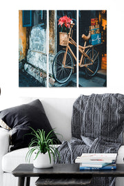 Conjunto de Quadros Decorativos em MDF Multicolor – 3 Peças, 70x50 cm (20x50 cm cada), MDF 100% 3 mm