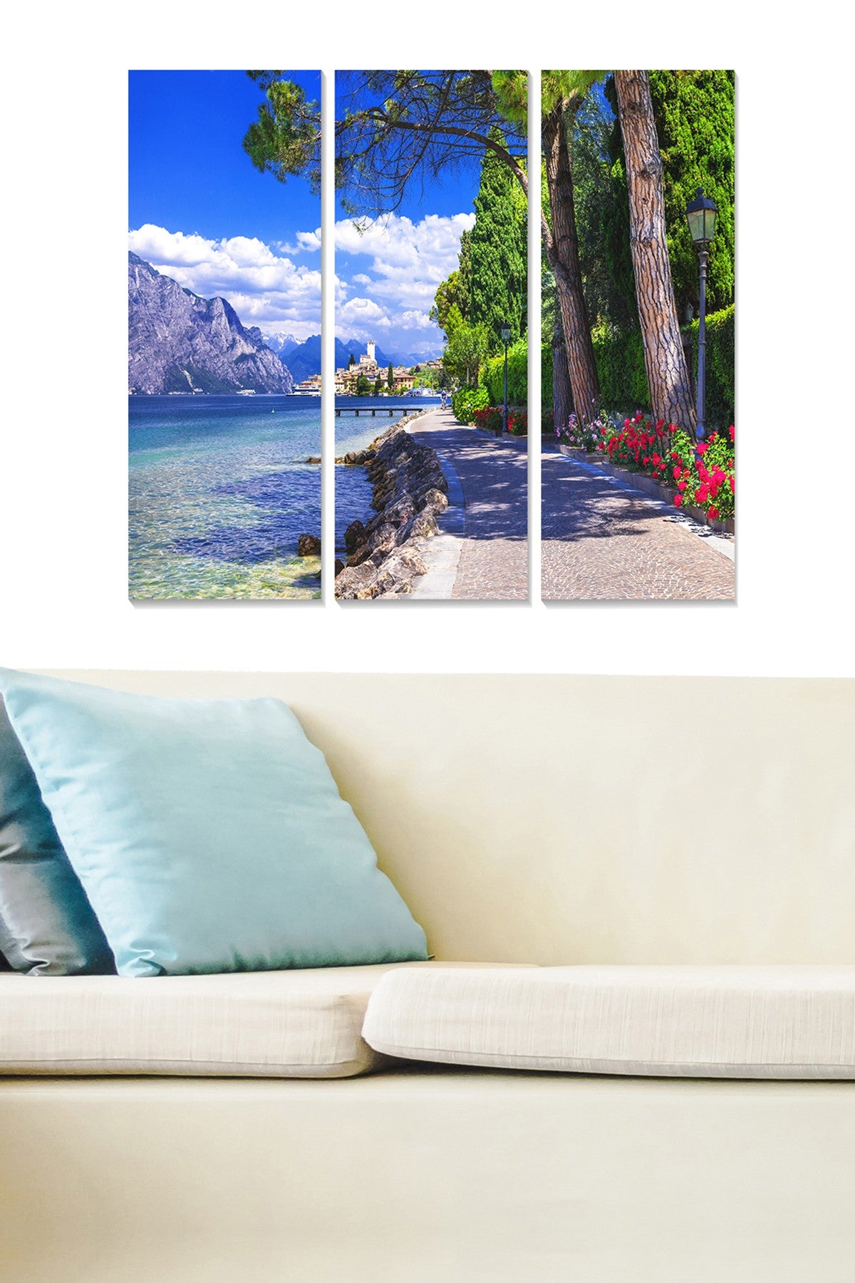 Conjunto de Quadros Decorativos em MDF Multicolor (3 Peças) – 70x50 cm, 3 mm