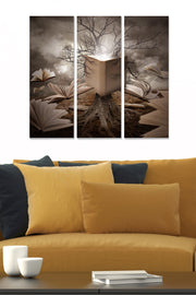 Quadro Decorativo em MDF Multicolor — Conjunto de 3 Peças, Total 70x50 cm, 100% MDF (3 mm)