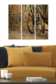 Quadro Decorativo em MDF Multicolorido — Conjunto de 3 Peças (20x50 cm cada), Tamanho Total 70x50 cm | MDF2649568