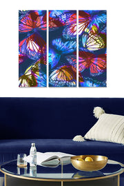 Quadro Decorativo em MDF 100% (3 Peças) Multicolorido – 20x50 cm cada, Total 70x50 cm, Espessura 3 mm