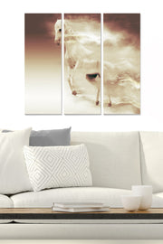 Conjunto de Quadros Decorativos em MDF (3 Peças) – Multicolor – 20x50 cm cada, 70x50 cm total