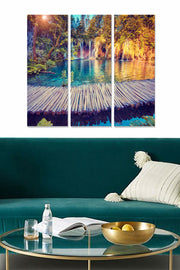 Quadro Decorativo em MDF Multicolor (3 Peças) 20x50 cm cada | Total 70x50 cm | Espessura 3 mm | Ref. 553BNC2211