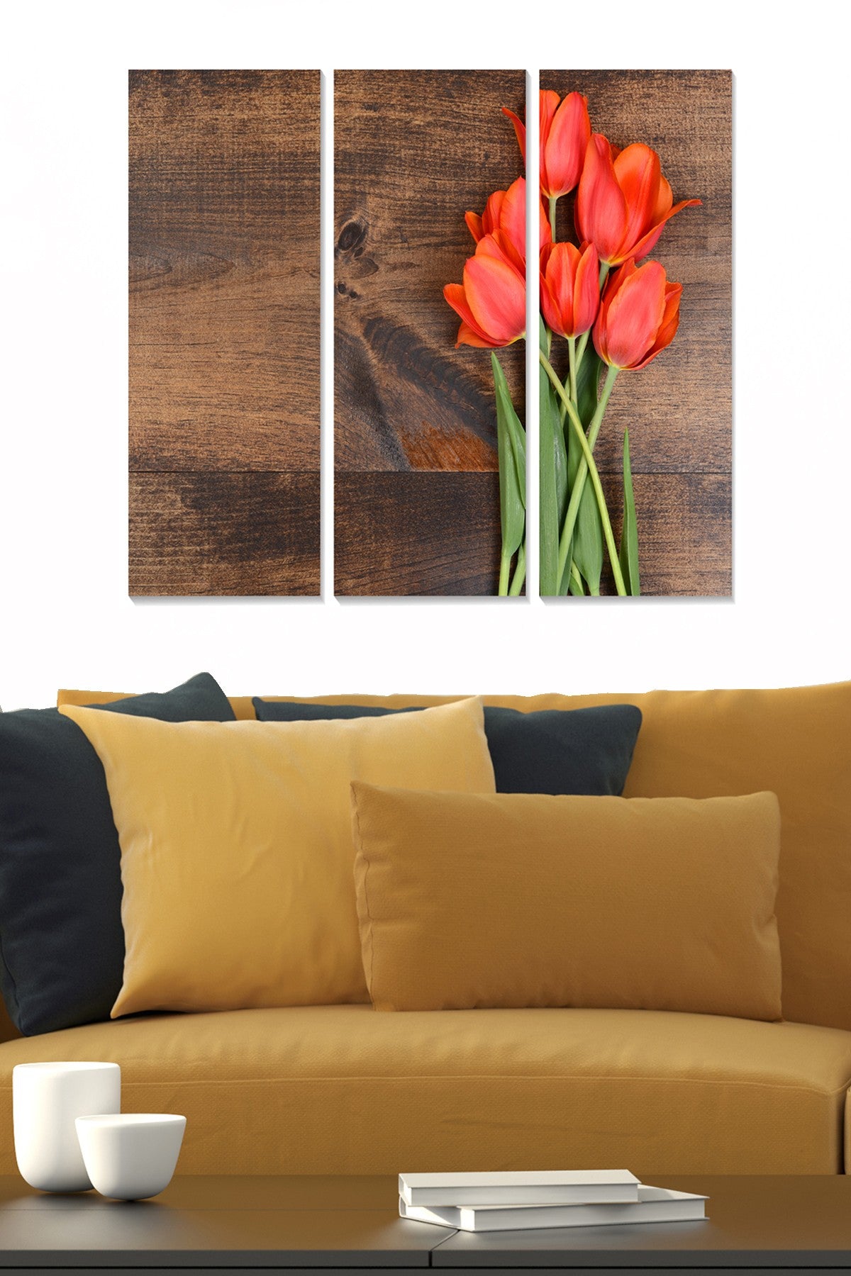 Quadro Decorativo em MDF (3 Peças) Multicolorido 70x50 cm - MDF2695299