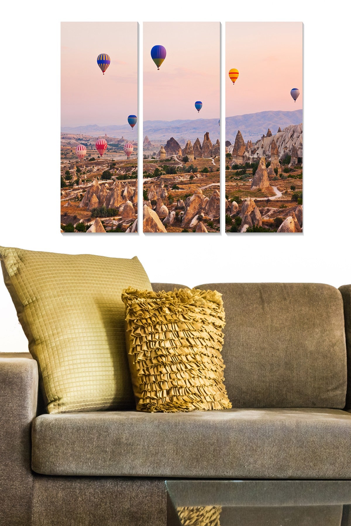 Quadro Decorativo em MDF Multicolor (Conjunto de 3 Peças) – 20 x 50 cm cada | Total 70 x 50 cm | Espessura 3 mm