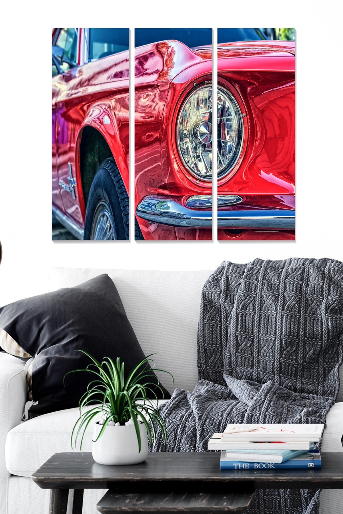 Quadro Decorativo em MDF Multicolor (Conjunto de 3) — 20x50 cm cada | Tamanho total 70x50 cm | MDF 3 mm