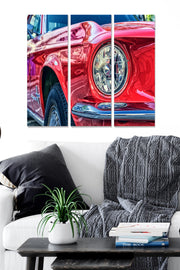 Quadro Decorativo em MDF Multicolor (Conjunto de 3) — 20x50 cm cada | Tamanho total 70x50 cm | MDF 3 mm