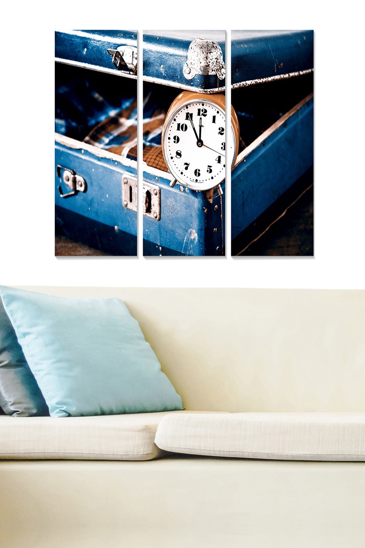 Tríptico Decorativo em MDF Multicolor – 3 Peças (20x50 cm cada), Total 70x50 cm, Espessura 3 mm