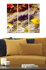 Conjunto de Quadros Decorativos em MDF (3 Peças) Multicolor — 70 x 50 cm, 3 mm