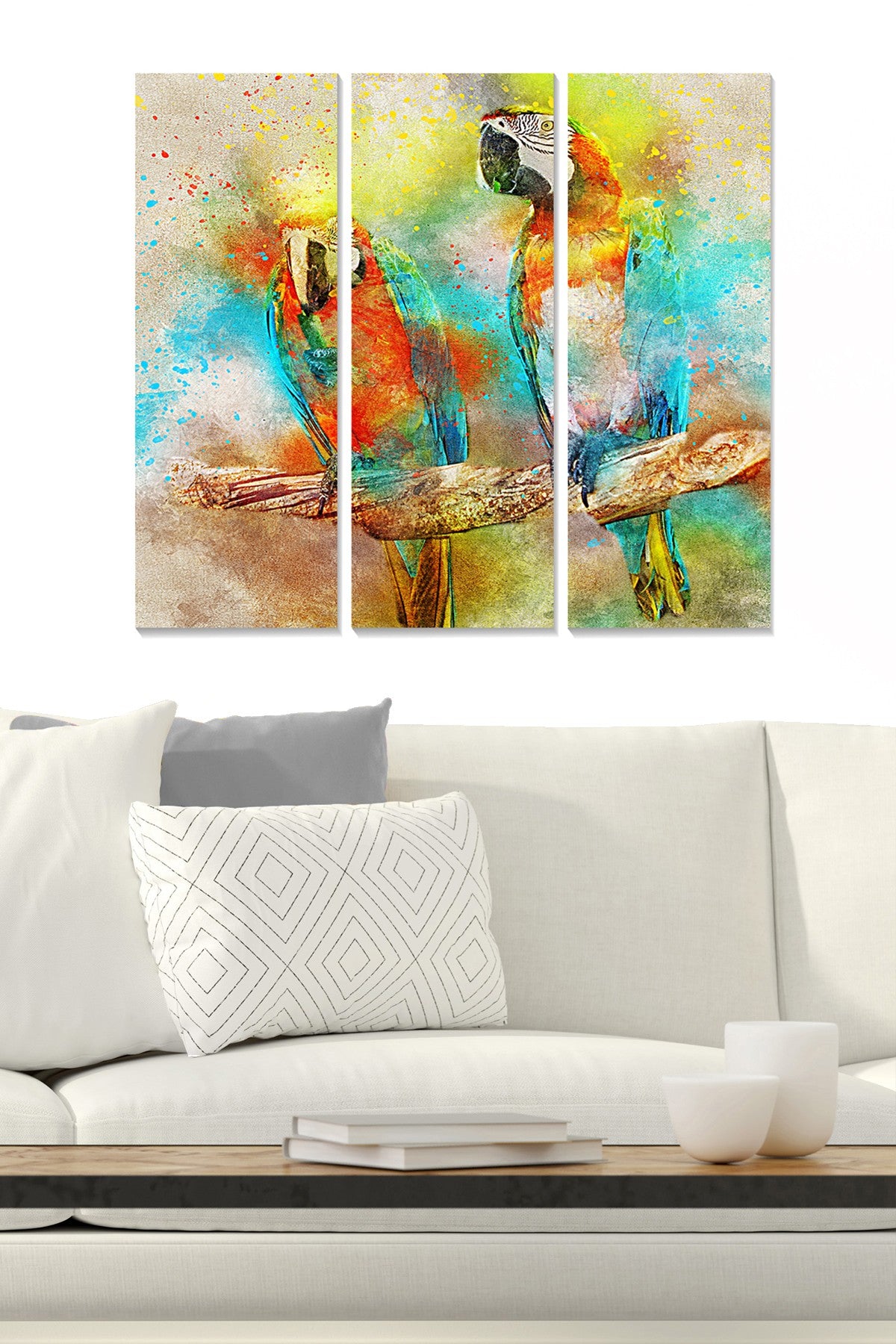 Conjunto de Quadros Decorativos em MDF (3 Peças) Multicolor – 70 x 50 cm – MDF2730520