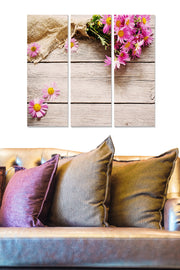 Quadro Decorativo em MDF Multicolor (Conjunto de 3 Peças) – 20x50 cm cada, Total 70x50 cm, Espessura 3 mm | MDF273751964 | 553BNC2249
