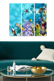 Quadro Decorativo em MDF Multicolor (Conjunto de 3) – Total 70 x 50 cm, Espessura 3 mm