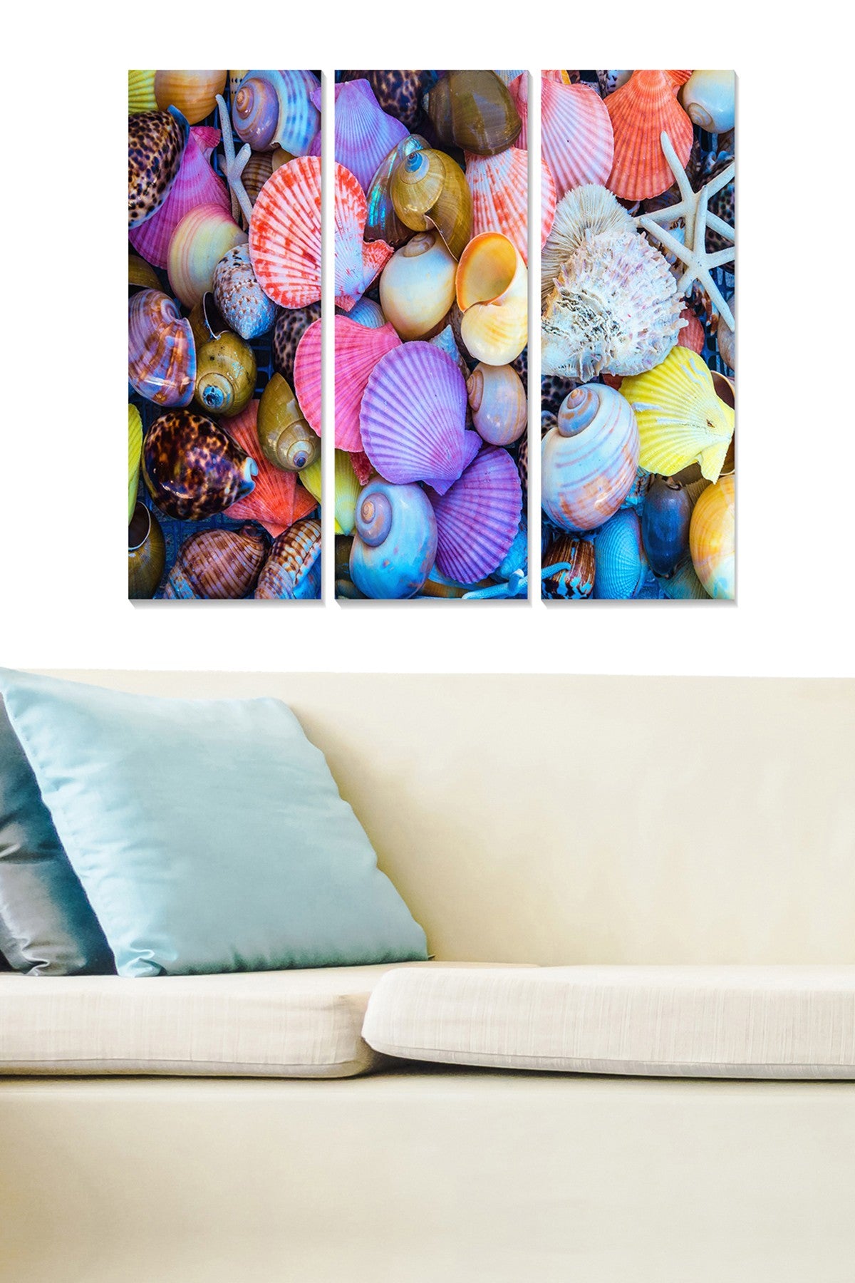 Quadro Decorativo em MDF Multicolor – Conjunto de 3 Peças (3 mm), 70x50 cm