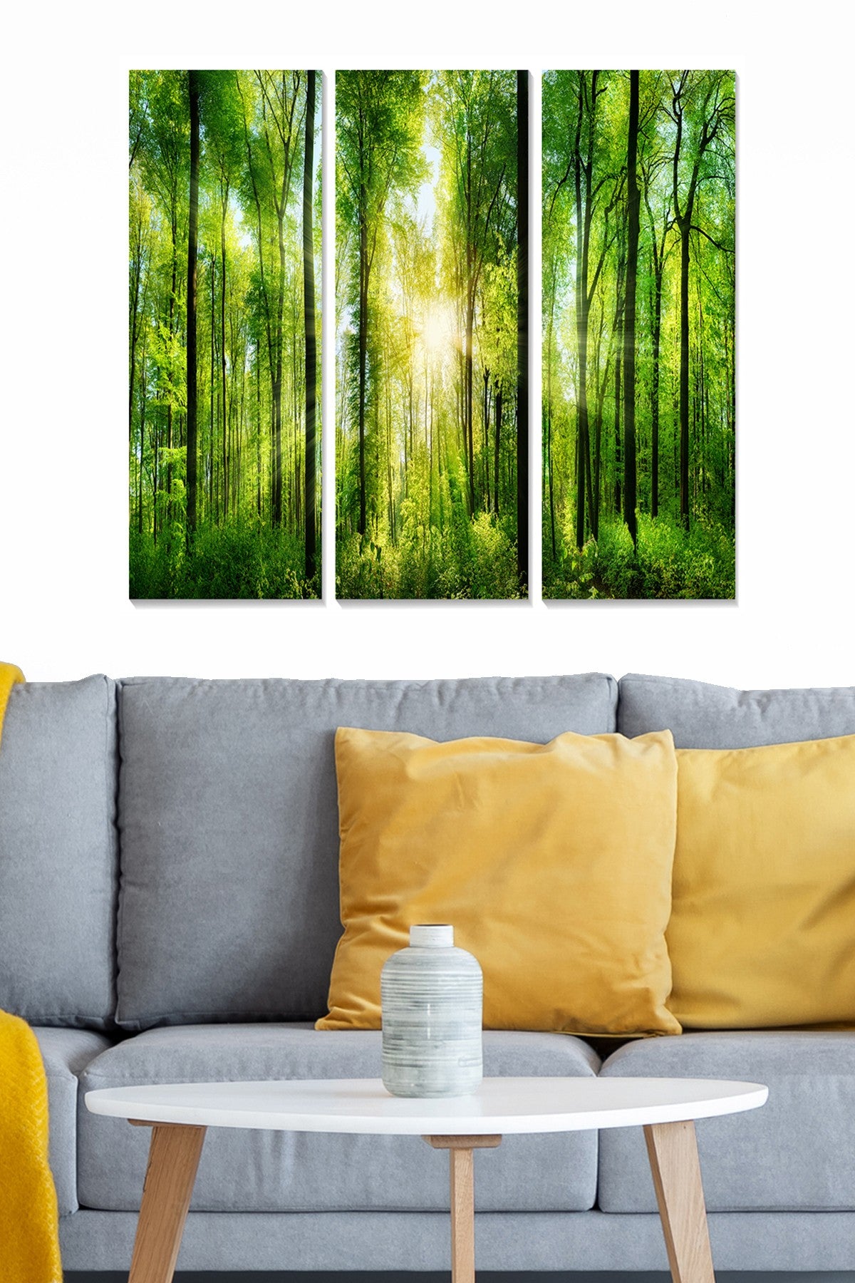 Quadro Decorativo em MDF Multicolor (Conjunto 3 Peças) – 70 x 50 cm, Espessura 3 mm